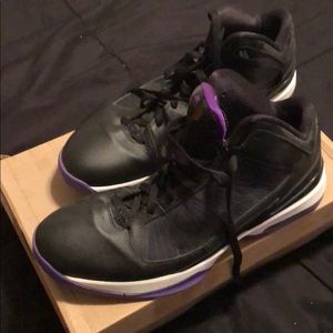 Nike Black Purple Basketball Shoes Size 12